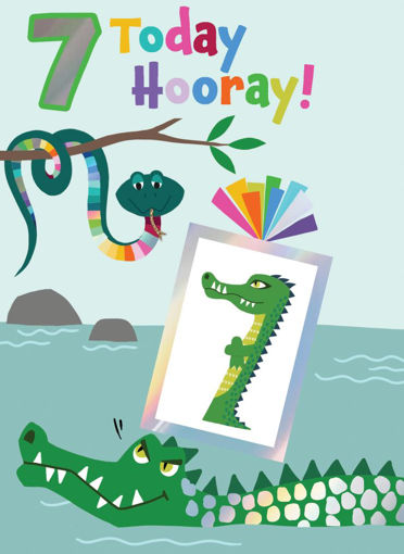 Picture of 7 TODAY HOORAY BIRTHDAY CARD